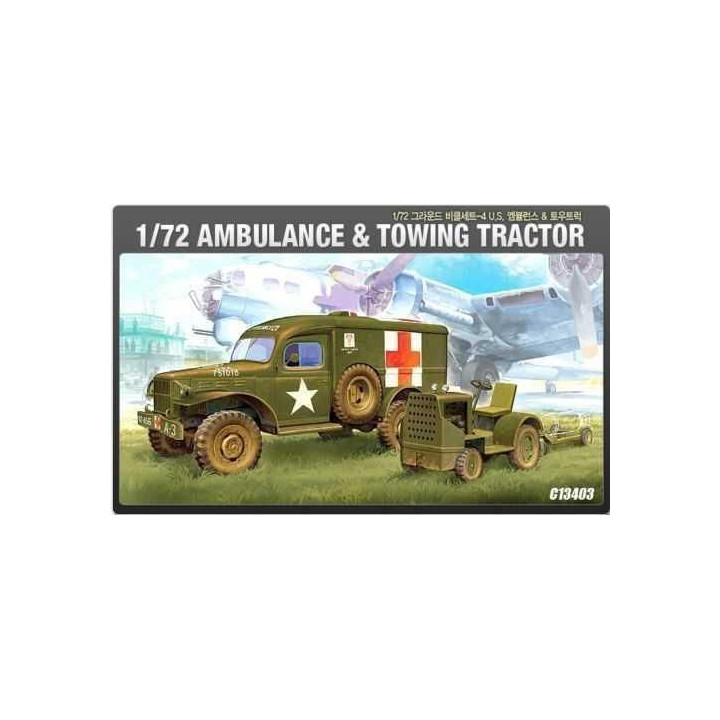 Model Kit military 13403 - US AMBULANCE & TRACTOR (1:72)