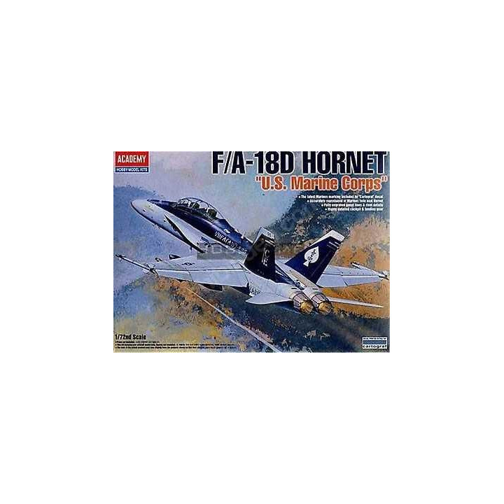 Model Kit letadlo 12422 - F/A 18D HORNET "US MARINES" (1:72)