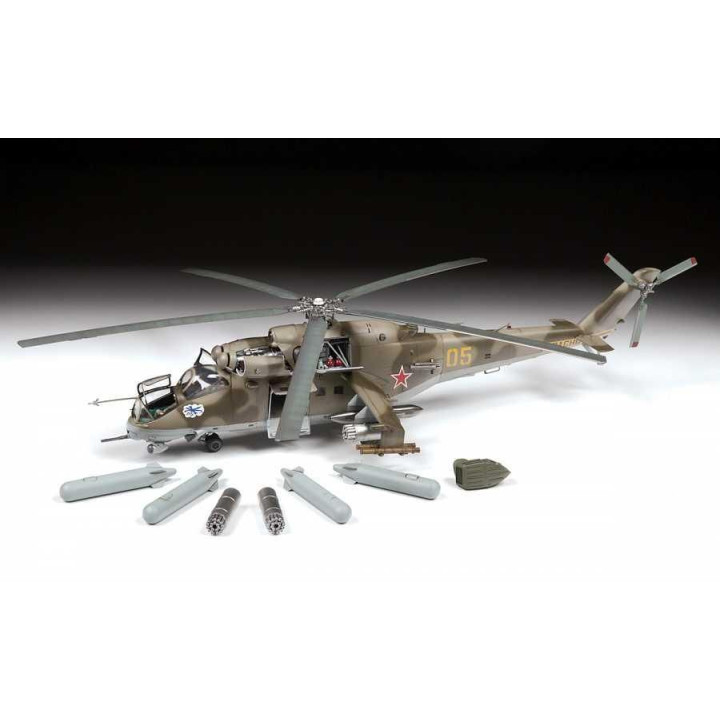 Model Kit vrtulník 4823 - MIL-Mi 24 V/VP (1:48)