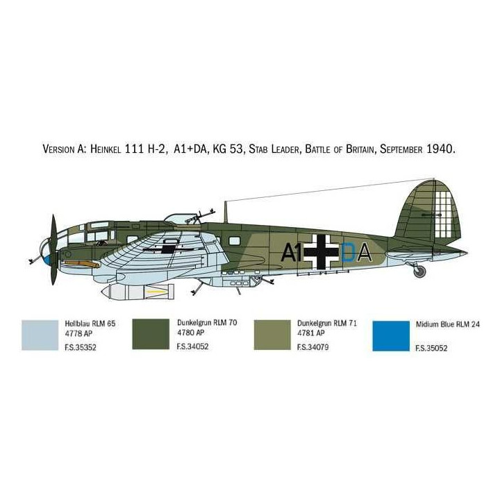 Model Kit letadlo 1436 - HEINKEL HE111H (1:72)