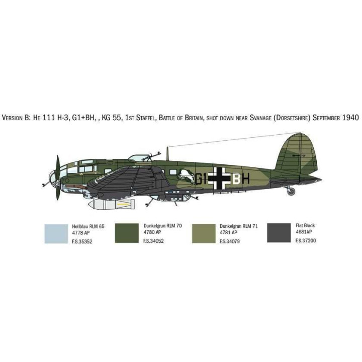 Model Kit letadlo 1436 - HEINKEL HE111H (1:72)