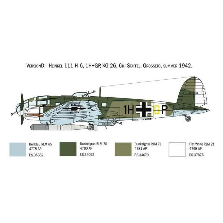 Model Kit letadlo 1436 - HEINKEL HE111H (1:72)