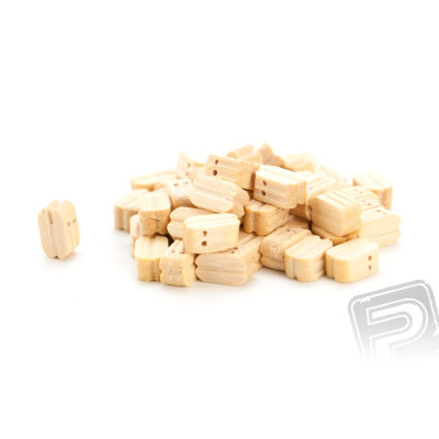 Kladka dvojitá dřevěná 7mm (50 ks)