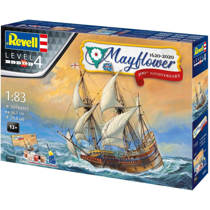 Gift-Set loď 05684 - Mayflower 400th Anniversary (1:83)