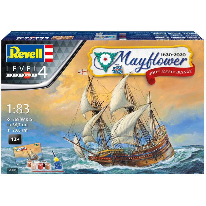 Gift-Set loď 05684 - Mayflower 400th Anniversary (1:83)