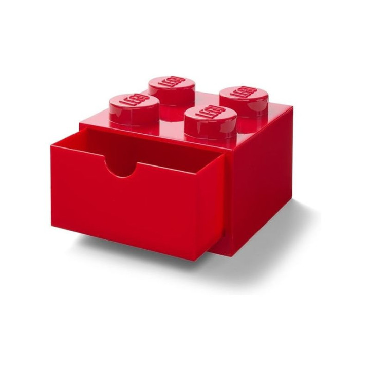 LEGO stolní box 4 se zásuvkou modrý