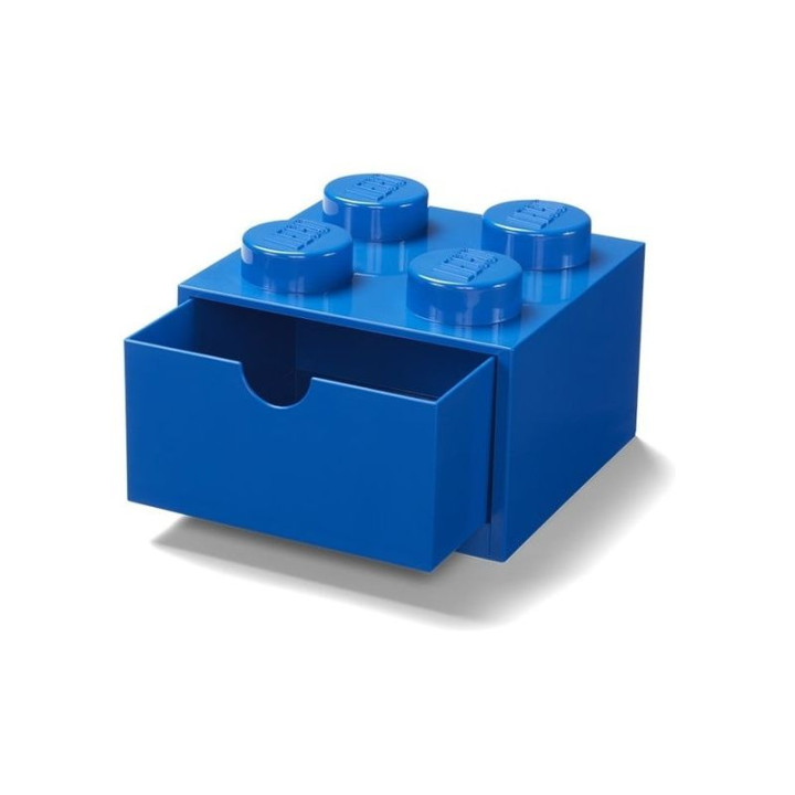 LEGO stolní box 4 se zásuvkou modrý