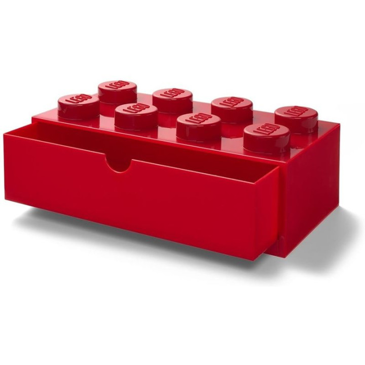 LEGO stolní box 8 se zásuvkou modrý