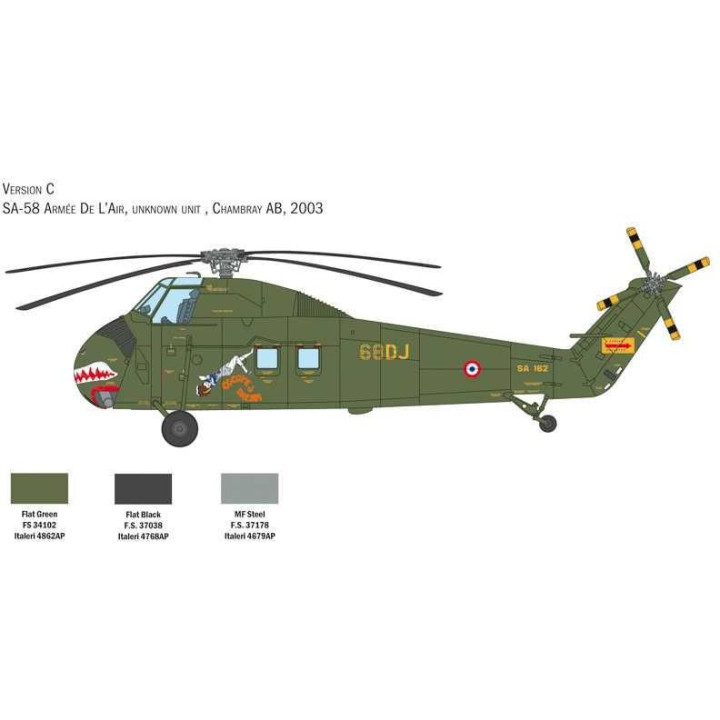 Model Kit vrtulník 2776 - H-34A Pirate /UH-34D U.S. Marines (1:48)