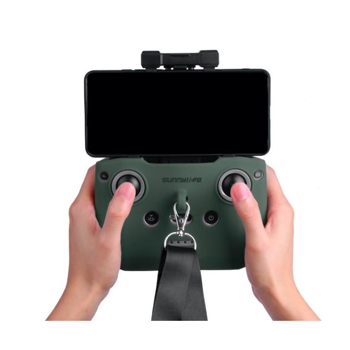 MAVIC AIR 2 - Silikonová ochrana vysílače + popruh vysílače (Green)