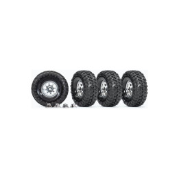 Traxxas kolo 1.9", disk classic chromovaný, pneu Canyon Trail (4)
