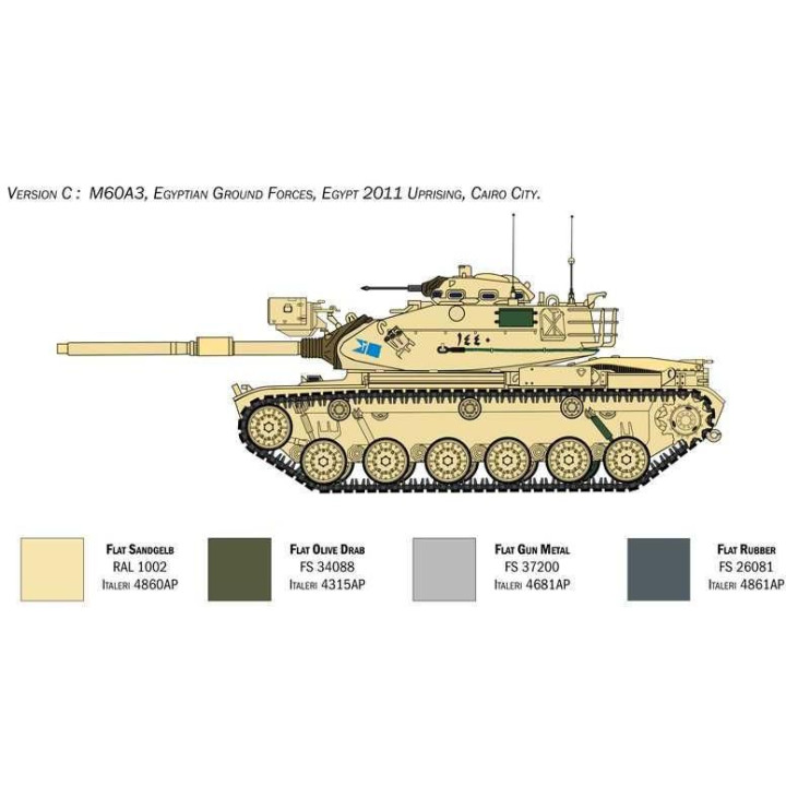 Model Kit tank 6582 - M60A3 (1:35)