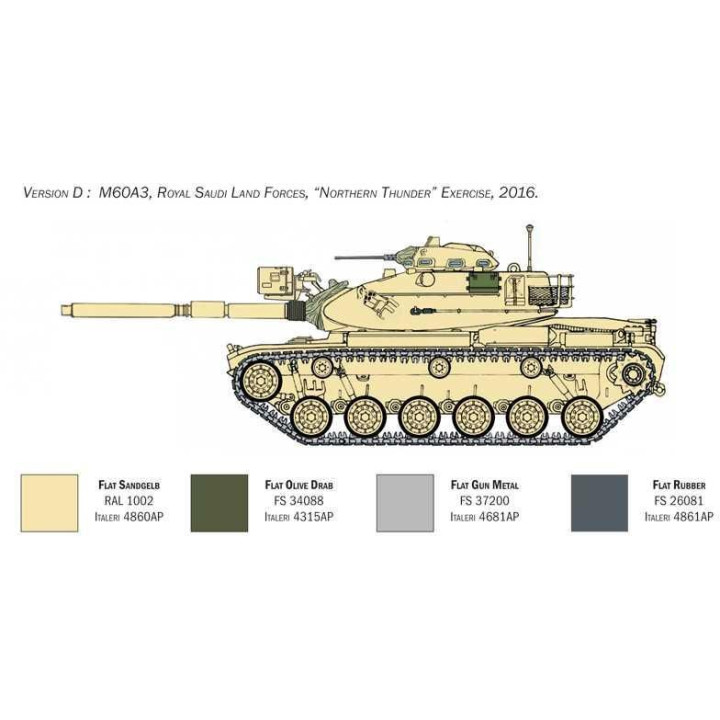Model Kit tank 6582 - M60A3 (1:35)