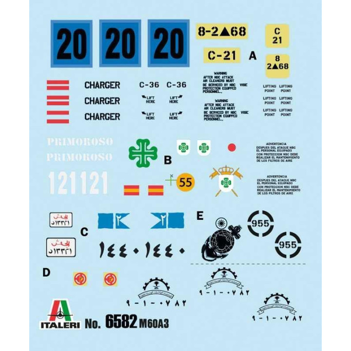 Model Kit tank 6582 - M60A3 (1:35)