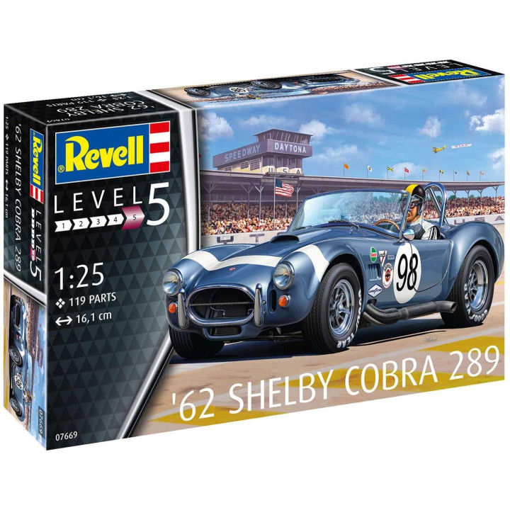 Plastic ModelKit auto 07669 - '62 Shelby Cobra 289 (1:25)