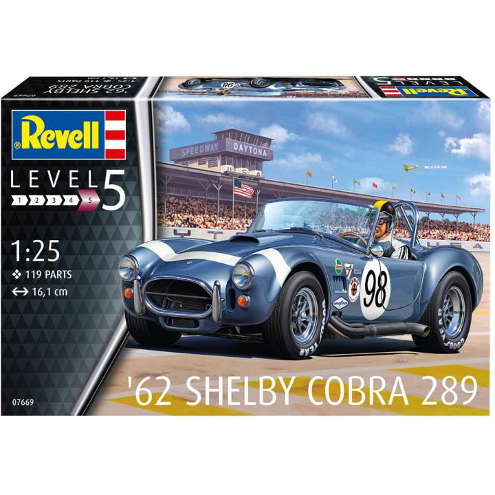 Plastic ModelKit auto 07669 - '62 Shelby Cobra 289 (1:25)
