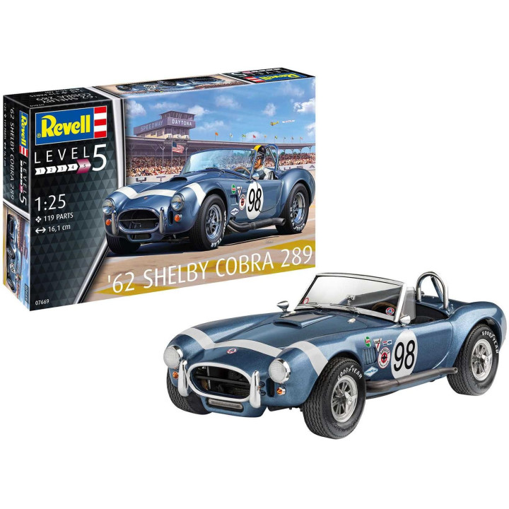 Plastic ModelKit auto 07669 - '62 Shelby Cobra 289 (1:25)