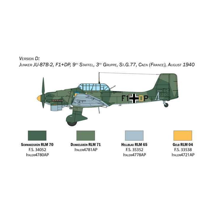 Model Kit letadlo 2807 - Ju-87B Stuka - Battle of Britain 80th Anniversary (1:48)