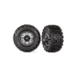 Traxxas kolo 2.8", disk černý chrom, pneu Sledgehammer (2)