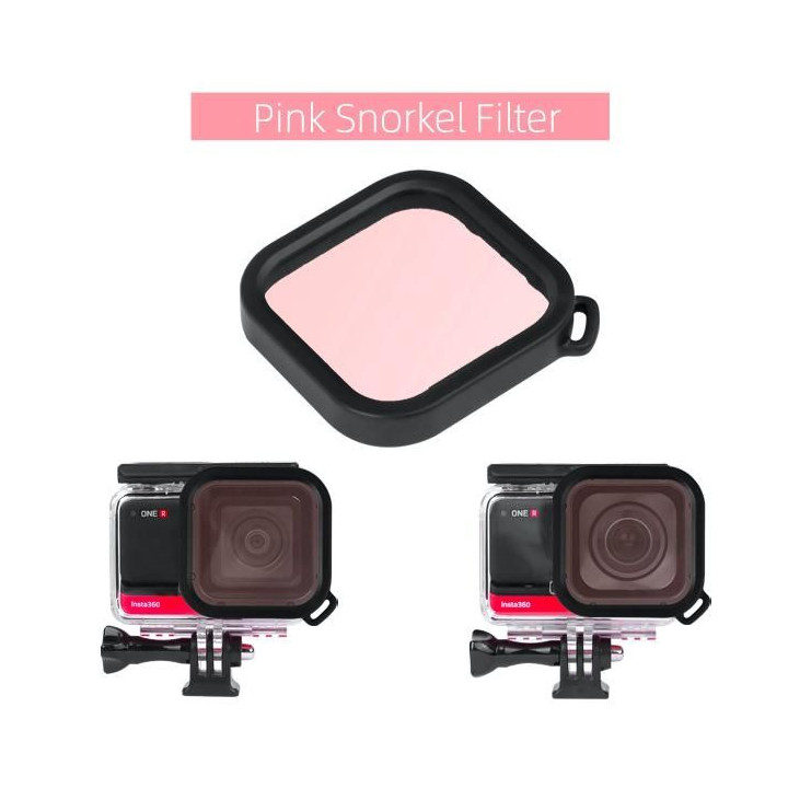 Insta360 ONE R - 4K / 1-INCH Wide Angle Dive Case Lens Filter (Pink)