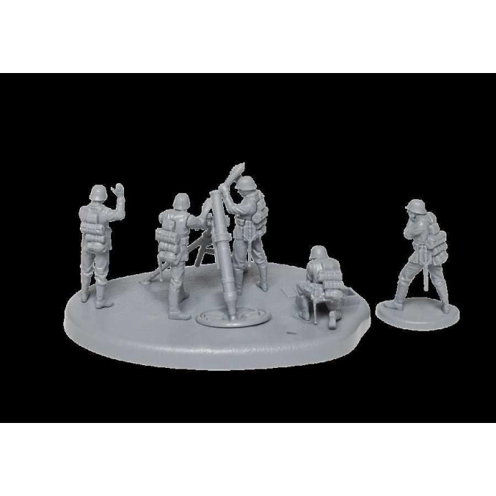 Wargames (WWII) military 6268 - German 120mm Mortar w/Crew (Snap Fit) (1:72)