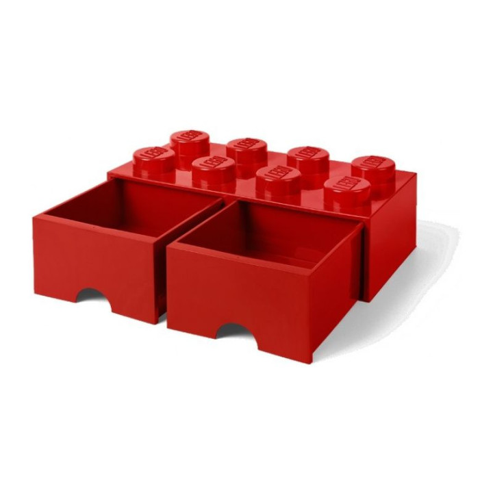 LEGO úložný box s šuplíky 250x500x180mm - černý