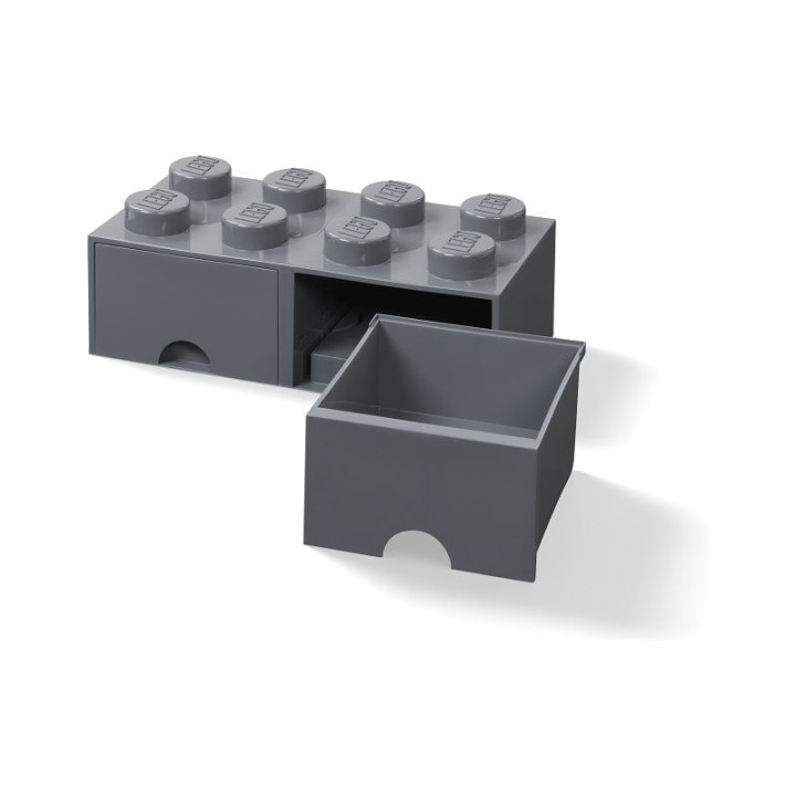 LEGO úložný box s šuplíky 250x500x180mm - aqua