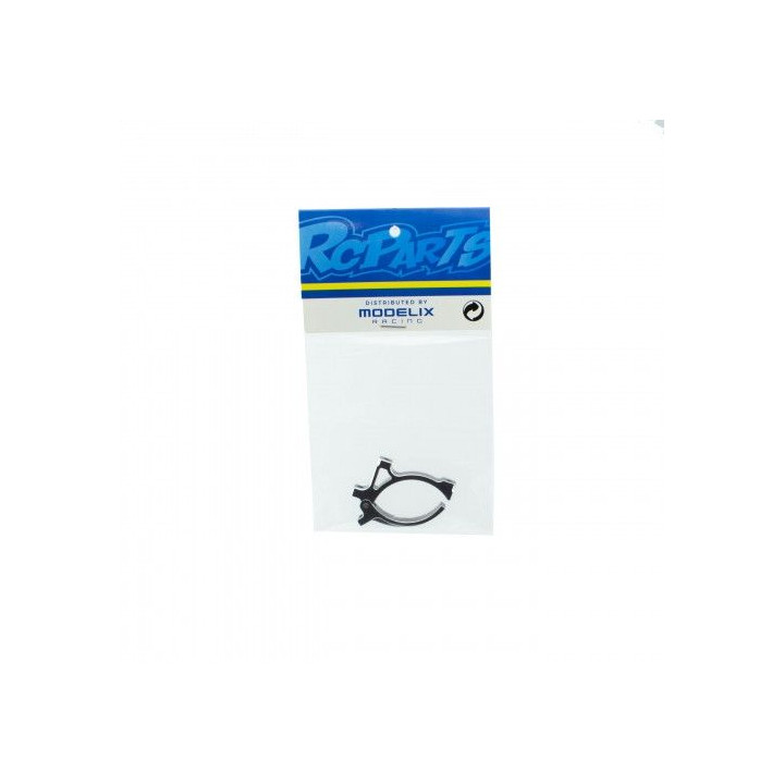 Motor větráček 40x40mm s hliníkovým držákem - černý