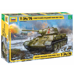 Model Kit tank 3686 - T-34/76 mod.1942 (1:35)