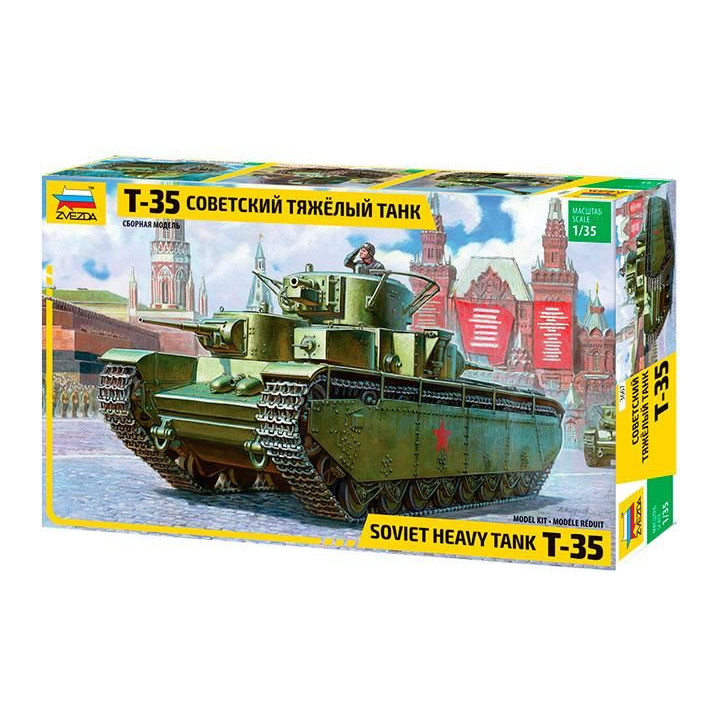 Model Kit tank 3667 - T-35 Heavy Soviet Tank (1:35)