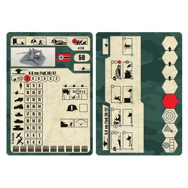 Wargames (WWII) military 6158 - German 88mm Flak 36/37 (1:72)