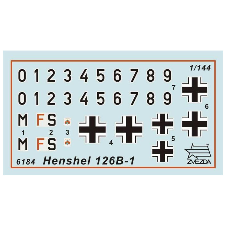 Wargames (WWII) letadlo 6184 - Henschel HS-126B (1:144)