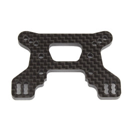 RC10B74.1 přední uhlíkové parohy/držáky tlumičů, 23 mm