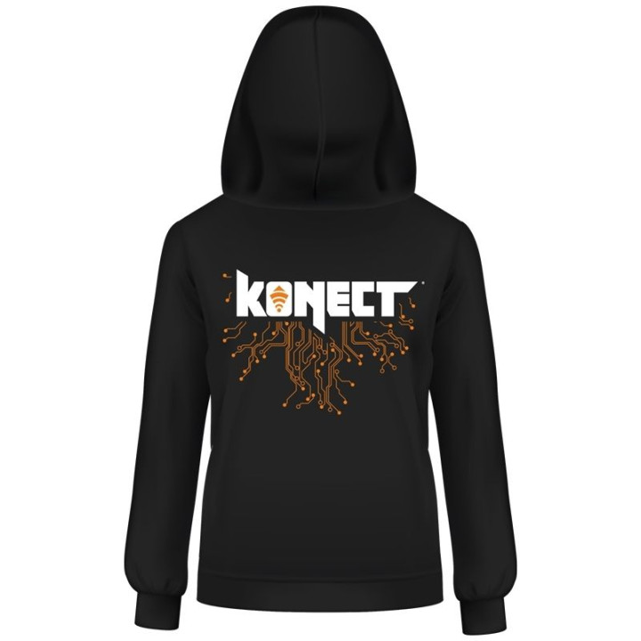 KONECT černá mikina s kapucí - vel."S"
