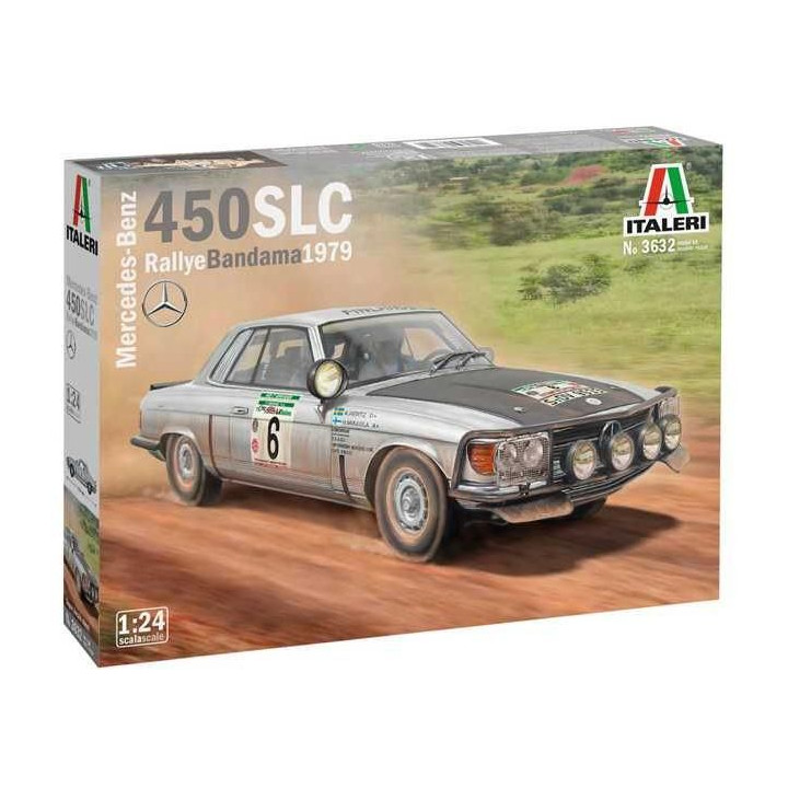 Model Kit auto 3632 - Mercedes-Benz 450SLC Rallye Bandama 1979 (1:24)
