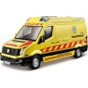 Kovový model auta 1:50 Bburago 18-32011 Volkswagen Crafter, nejen pro sběratele.  Model je v detailním provedení. Model je v provedení záchranné zdravotní služby.