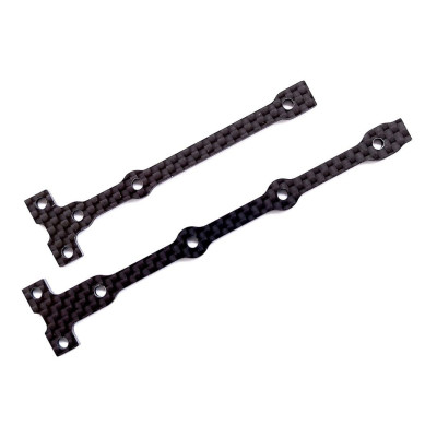 RC10B74.1 FT Flex šasi vzpěra, 2.0mm, uhlíková