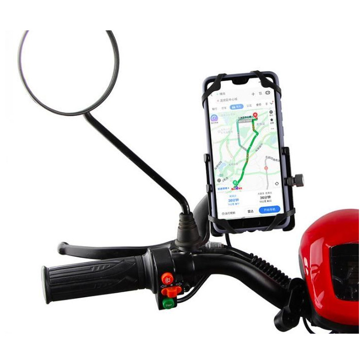 Aluminum Alloy Smartphone Bracket vč. nabíječ  (Black)