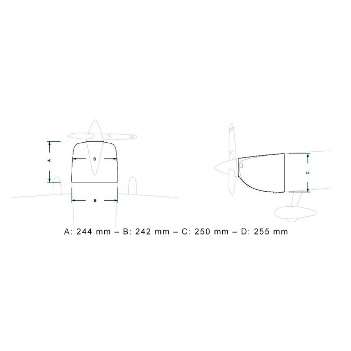 73" Laser 1850mm 35cc Červeno-Bílý