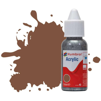 Humbrol barva akryl DB0186 - No 186 Brown - Matt - 14ml