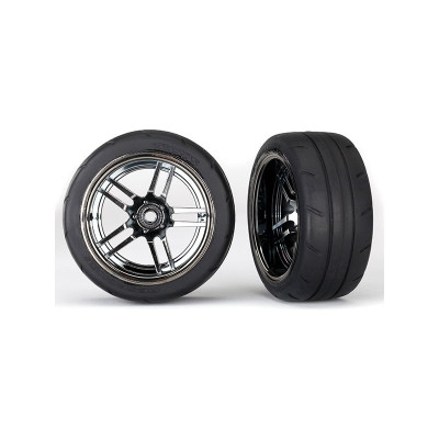4-TEC 2.0: Zadní kola 1.9" split-spoke černě chromované (2)