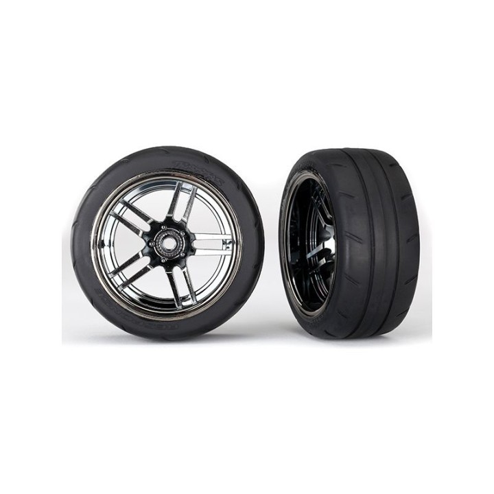 4-TEC 2.0: Zadní kola 1.9" split-spoke černě chromované (2)