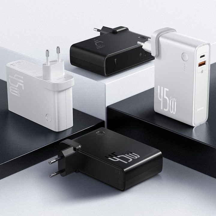 Baseus Power Station (GaN) 10000mAh 45W EU Black