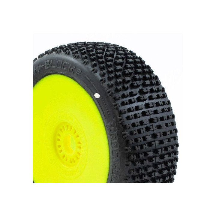 H-BLOCK V2 BUGGY C1 (SUPER SOFT) nalepené gumy, žluté disky (2 ks.)