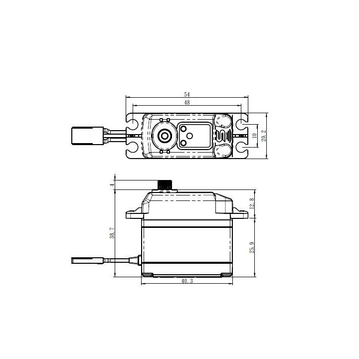 SB-2275MG BRUSHLESS HI VOLT Digitální servo