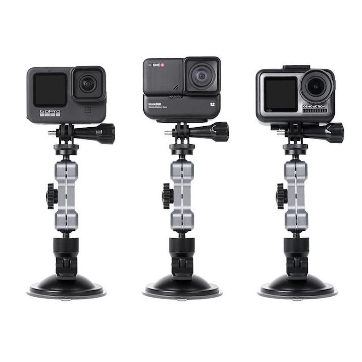 Osmo - Adjustable CNC Suction Mount for Action Cameras
