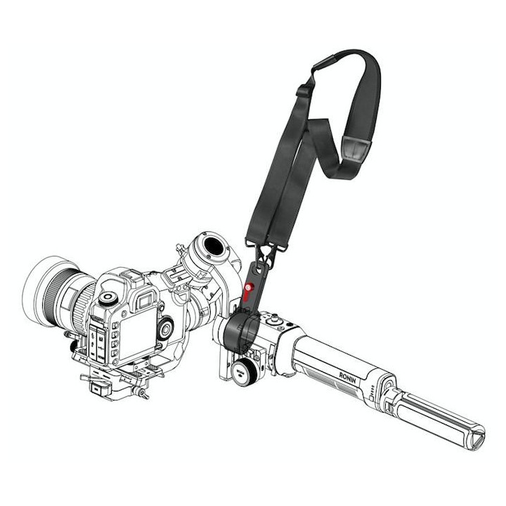 DJI Ronin-S/SC/ RS/RSC 2 - Popruh na krk pro DJI Ronin-S + adaptér z hliníkové slitiny