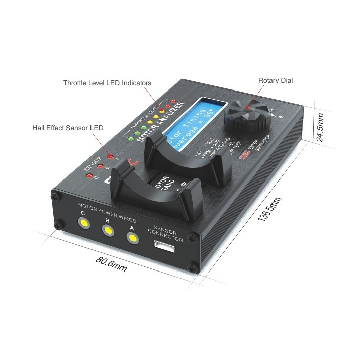 SKY RC TESTER střidavých elektromotorů, NEW