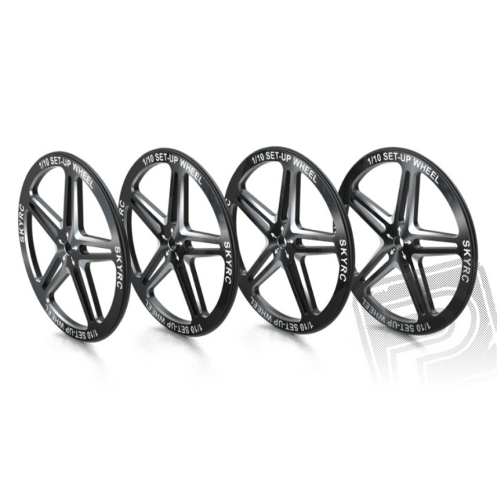 1/10 Set-up Wheel (Black)
