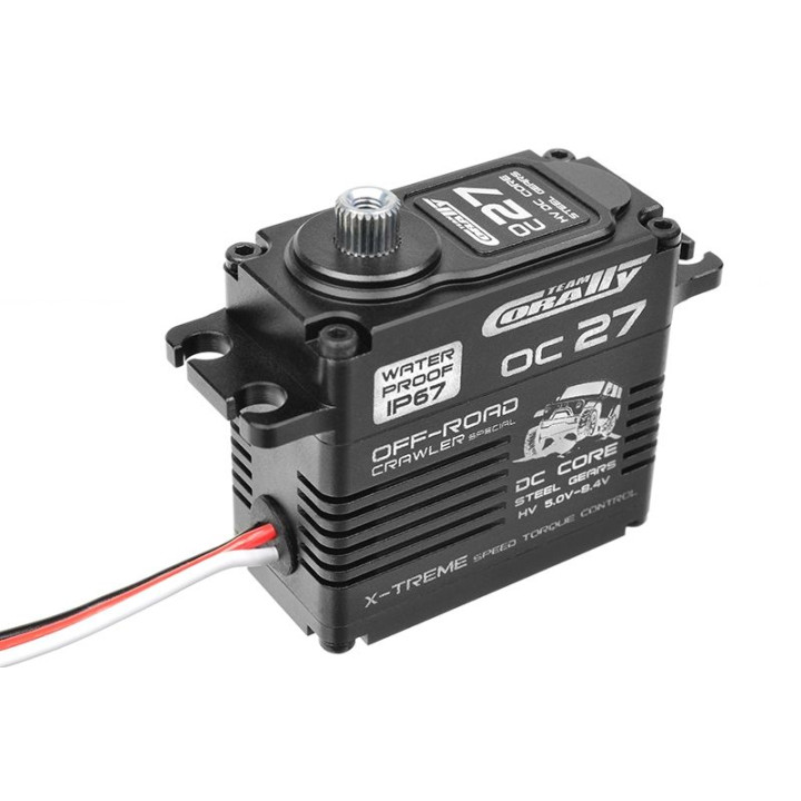 CORALLY - OC-27 HV Digital Servo - 5-8.4V - IP-67 - Core DC motor (27 kg)